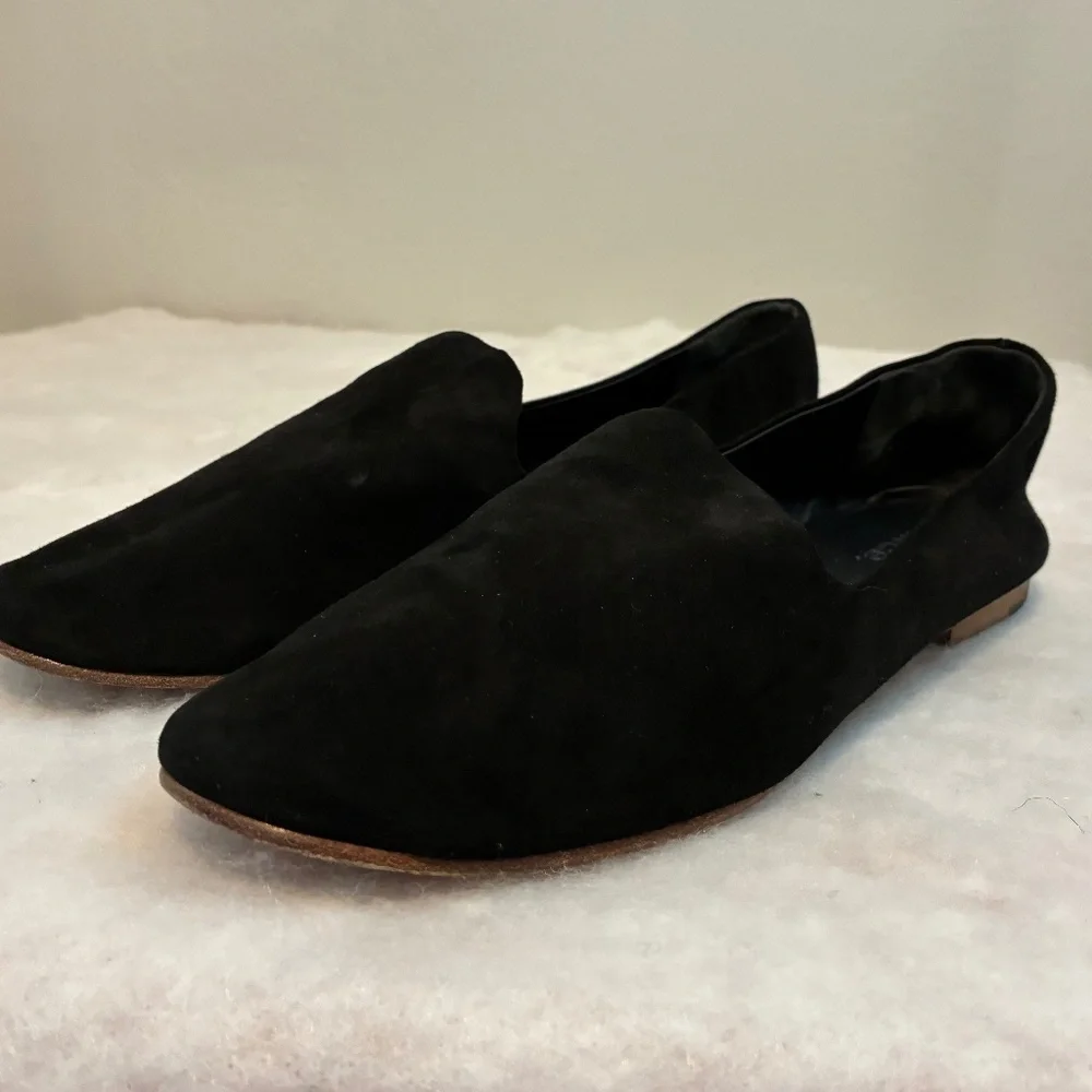 Vince Black suede loafers size 7. Genuine Leather. Good condition. Quiet Luxury